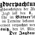 1876-03-18 Kl Jagdverpachtung